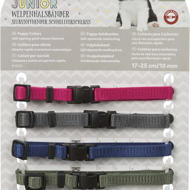 Trixie Adjustable Puppy Collar - Color Mix 2