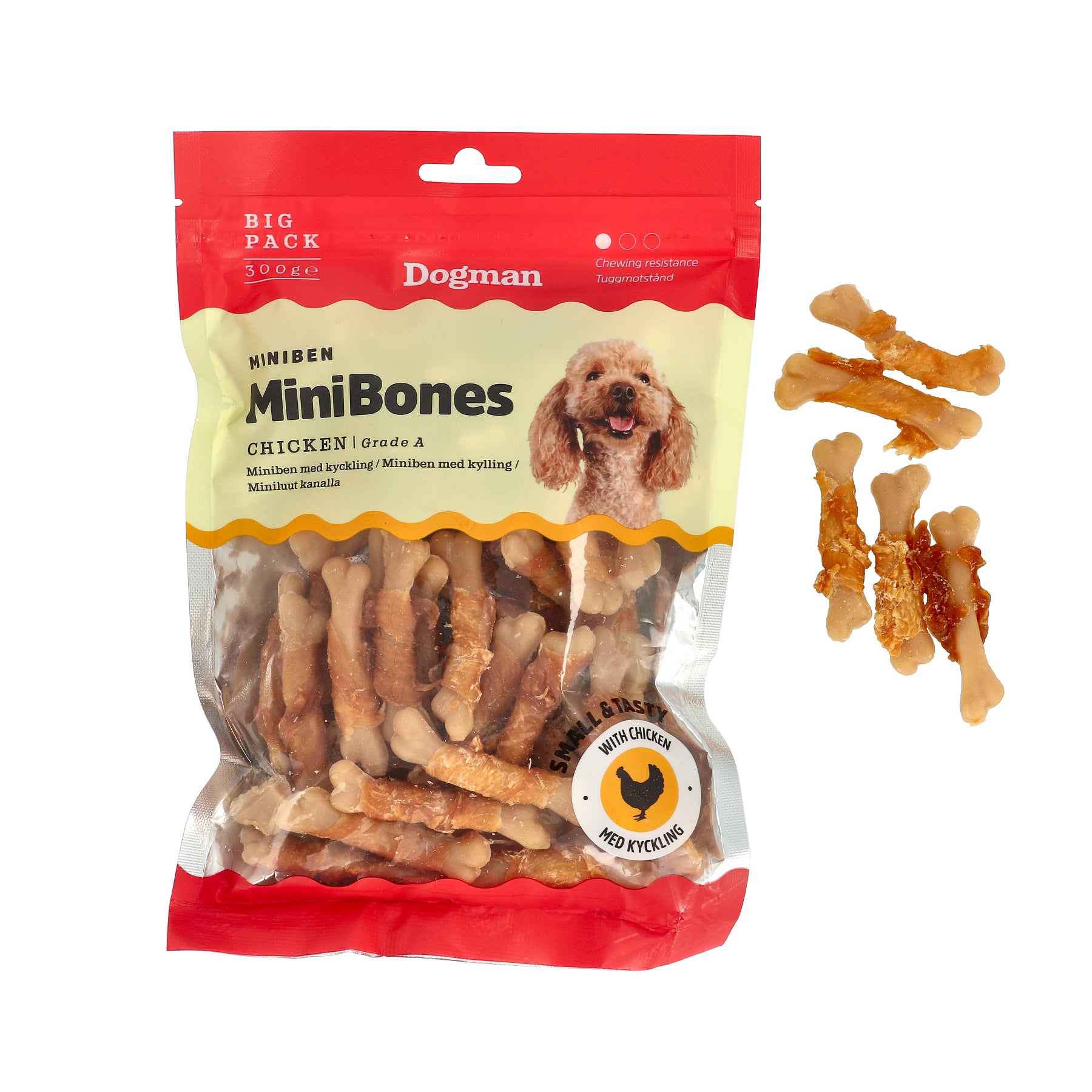 Dogman Miniben med kyckling 300g Dogman