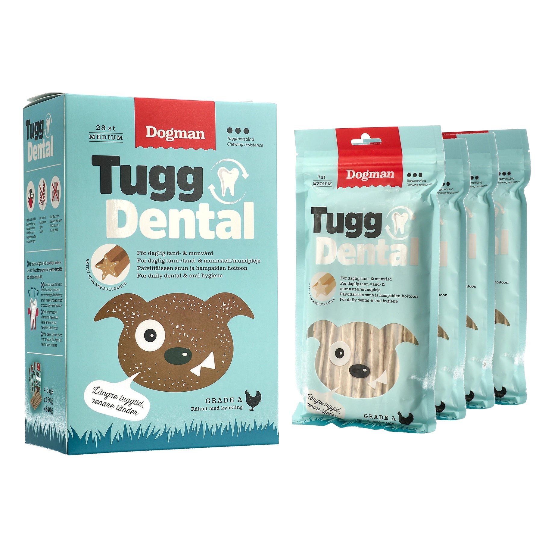 Tugg Dental med Kyckling 28p - M Dogman