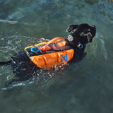 Non-Stop Protector Schwimmweste Schwimmweste für Hunde – Schwarz/Orange