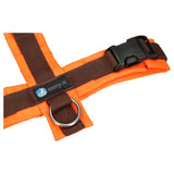 Anny-X Protect Dog Harness - Luminous Orange/Brown
