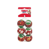 Kong Holiday Squeakair Ball 6-pack