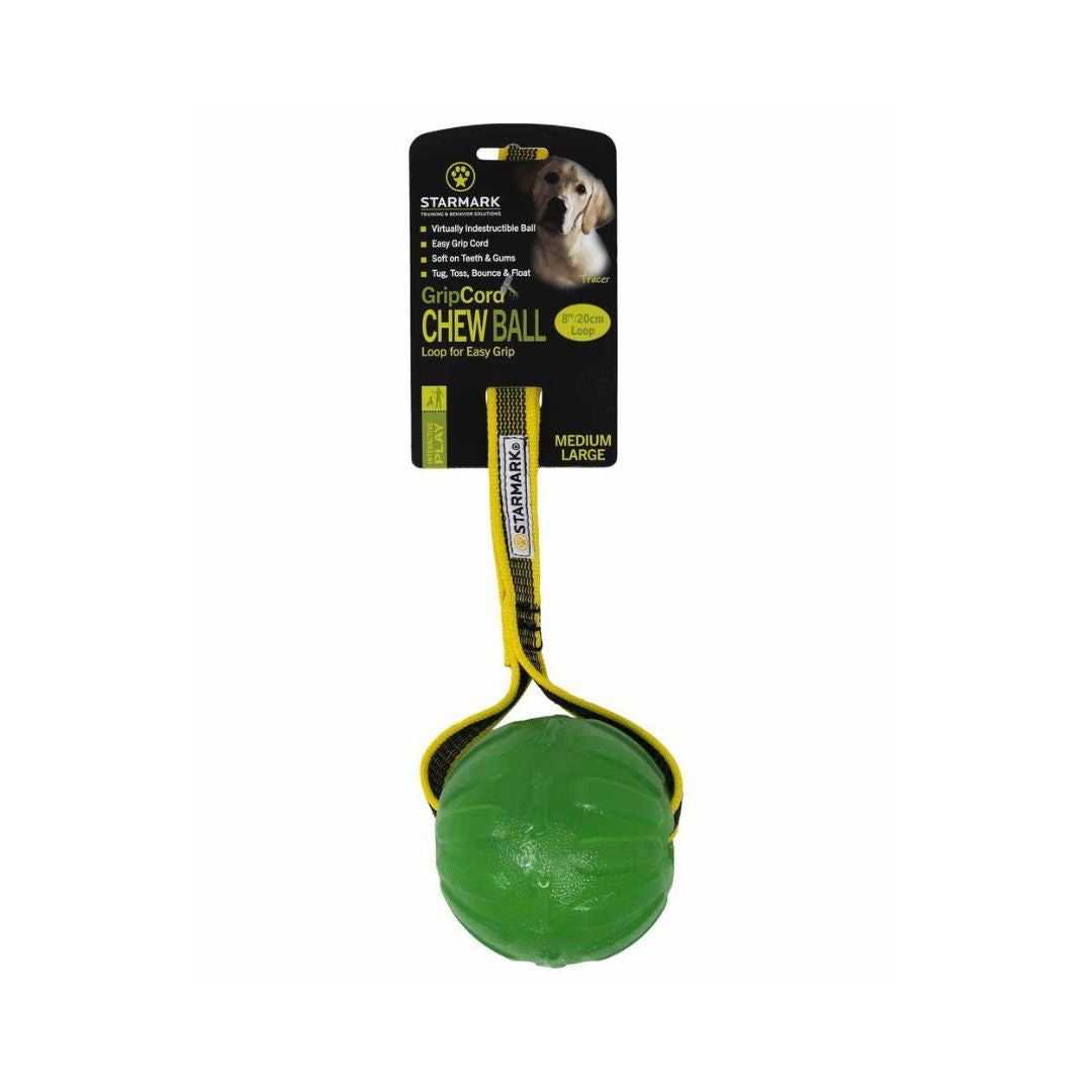 Starmark gripcord chew ball Dog toy