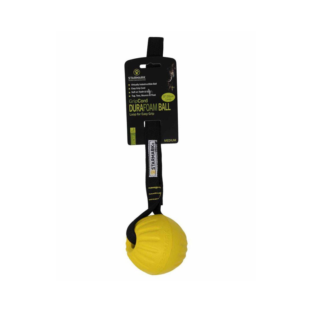 Starmark gripcord durafoam ball Dog toy