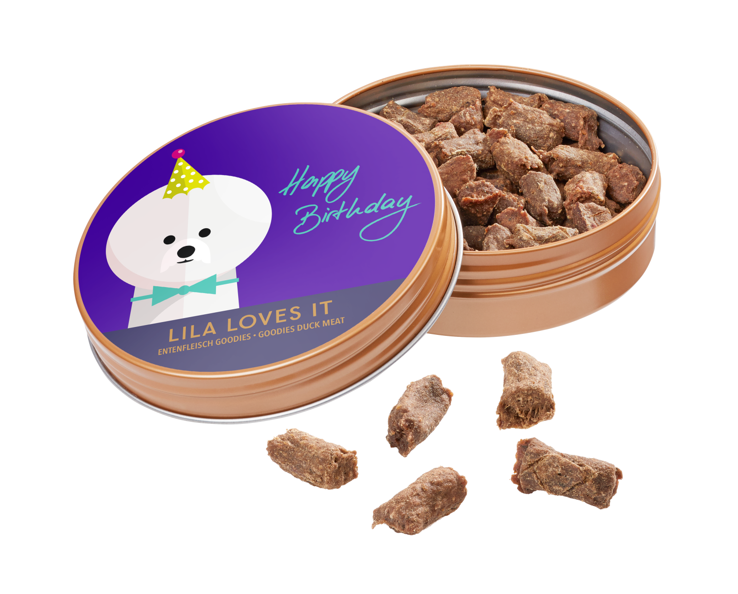 Goodies Happy birth duck meat 50 gr hundgodis Lila Loves It