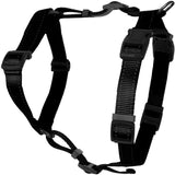 Dogman Iris Adjustable H harness with reflex - Jet Black