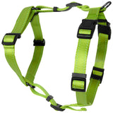 Dogman Iris Adjustable H harness with reflex - Peridot Green