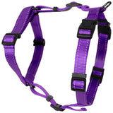 Dogman Iris Adjustable H harness with reflex - Tillandsia Purple