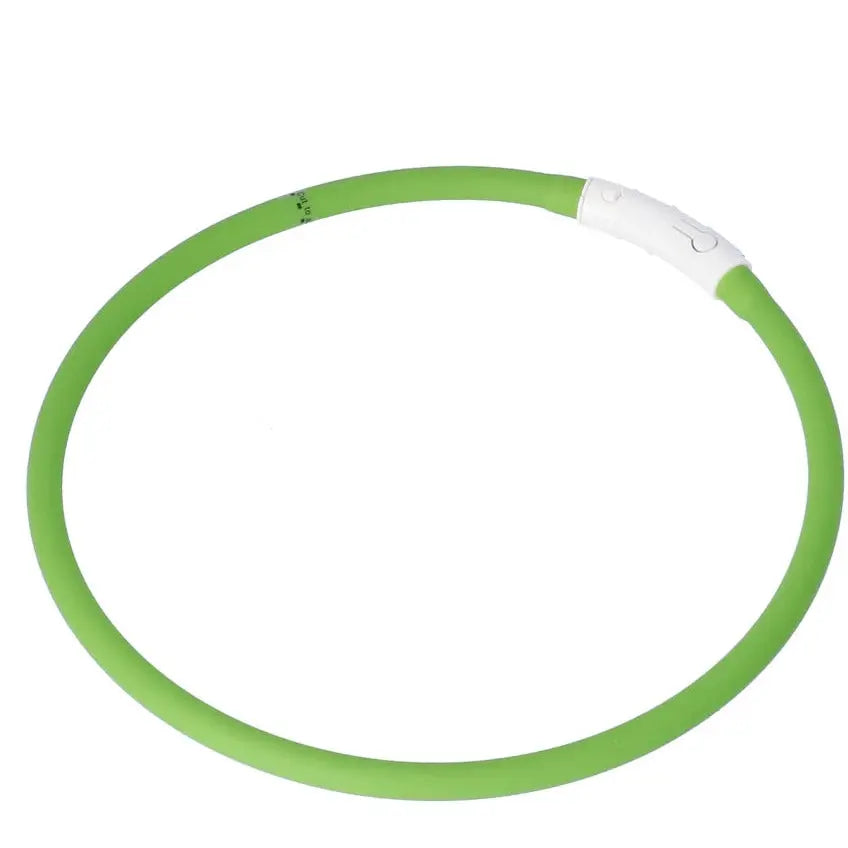 Dogman LED-Halsband Silikon - Grön Dogman