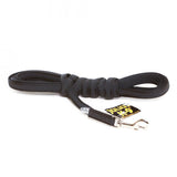 Julius K9 Color &amp; Gray Super-Grip Leash Anti-slip, with handle - Black