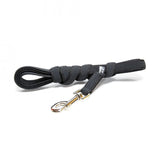 Julius K9 Color &amp; Gray Super-Grip Leash Anti-slip, with handle - Black