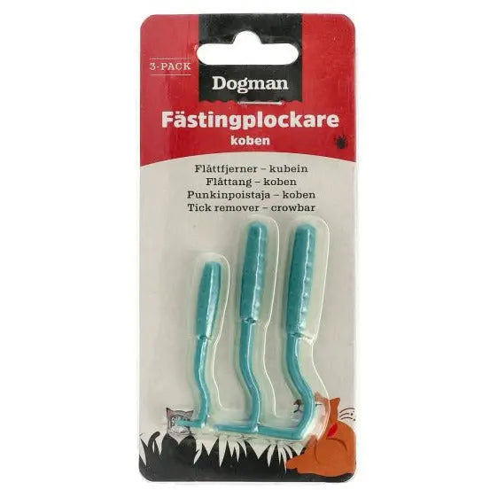 Dogman Fästingplockare Koben 3-pack - Turkos Dogman