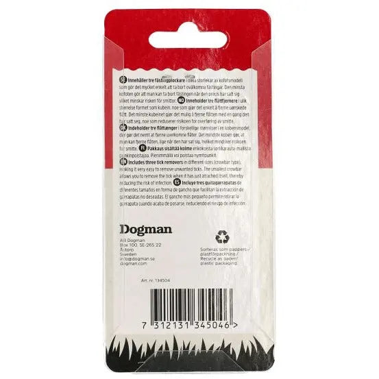 Dogman Fästingplockare Koben 3-pack - Turkos Dogman