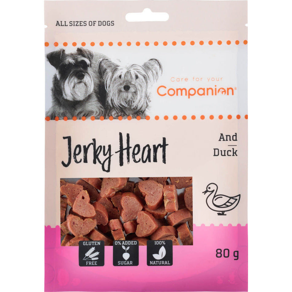 Companion Duck Jerky Heart
