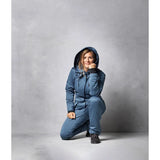 DogCoach Ladies Jumpsuit - Industrial Blue Rolf