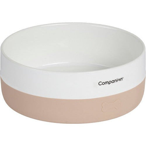 Companion Dog food bowl Ceramic - Light pink