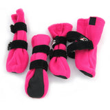 FinNero Halla Booties Dog Shoes, 4-pack - Pink