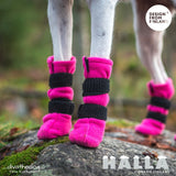 FinNero Halla Booties Dog Shoes, 4-pack - Pink